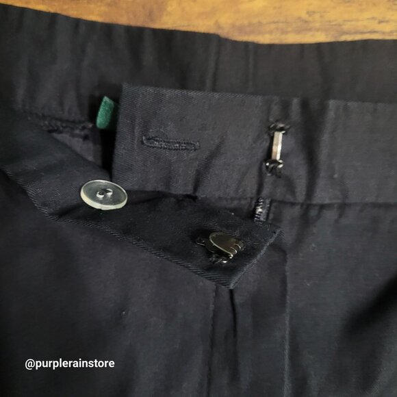 Vtg Lauren Ralph Lauren Chino Pants 10 Crop High Rise Pockets Stretch Preppy - Picture 3 of 11